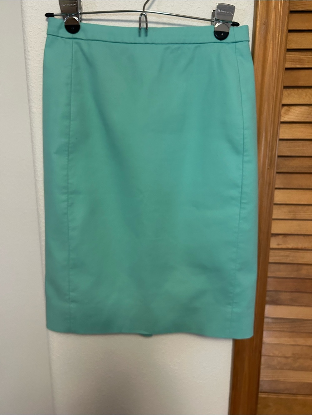 J. Crew Cotton Twill Pencil Skirt, Size 00, Lined